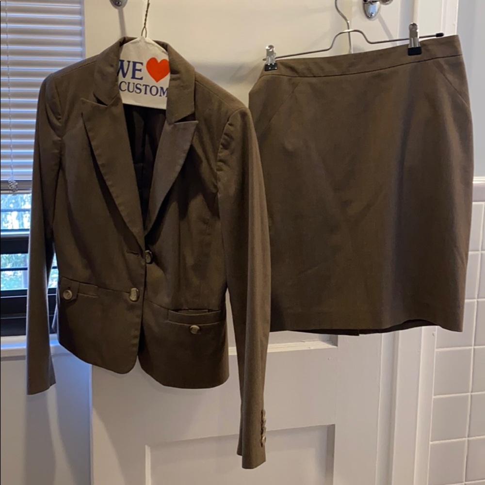 Brown suit